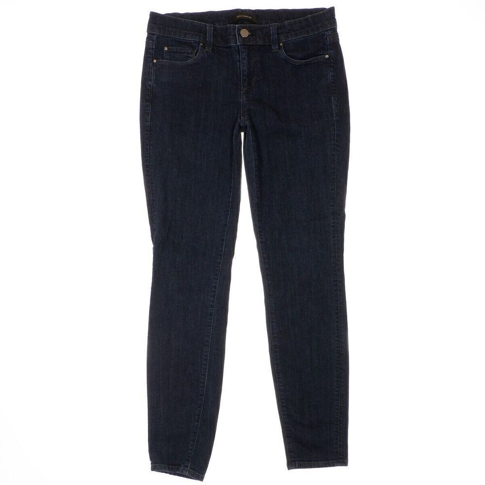 Ann Taylor Jeans Womens Size 4 Modern Fit Blue Super Skinny Denim Measures 29x27